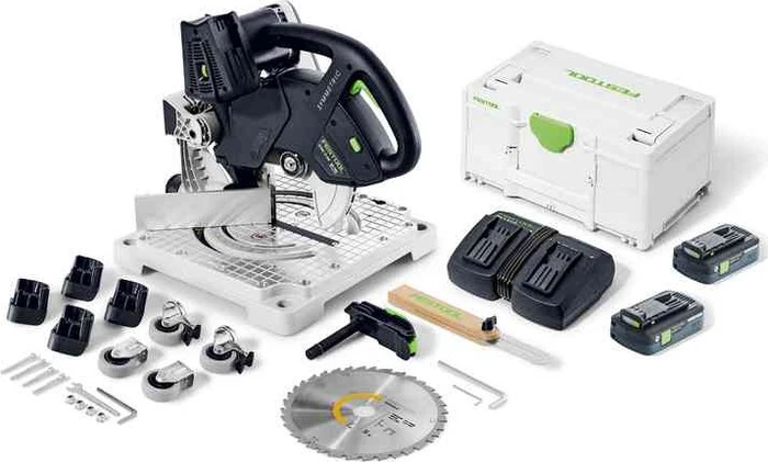 Festool SYMC 70 4.0 EBI-Plus Symmetric Akku-Leistensäge inkl. Systainer + 2 Akkus 4.0Ah