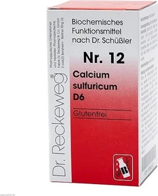 Dr. Reckeweg Biochemie Nr. 12 Calcium sulfuricum D6 Tabletten, 200 Stück
