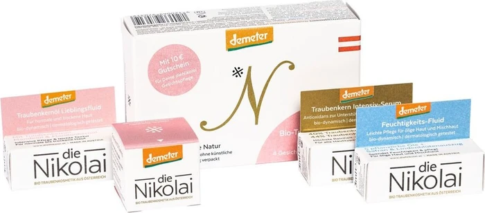 die Nikolai Bio-Traubenkosmetik Kennenlern-Geschenkset