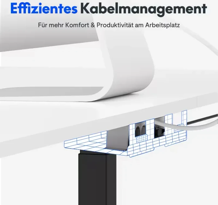 FlexiSpot E7L elektrisch höhenverstellbares Sitz-Steh-Eckschreibtischgestell schwarz