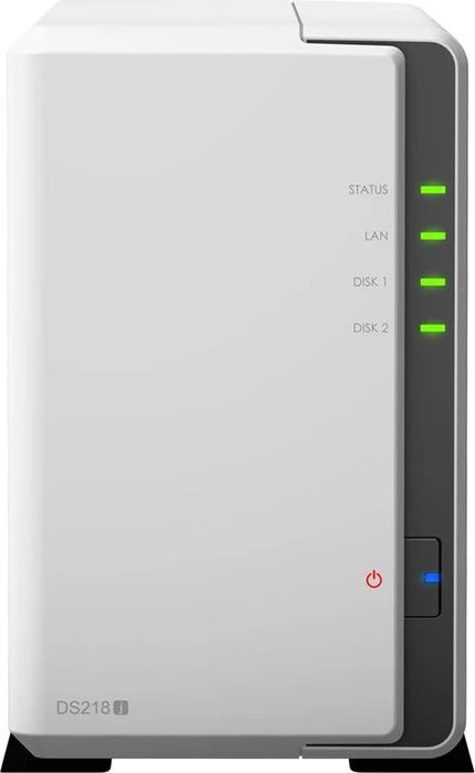 Synology DiskStation DS218j, 512MB RAM, 1x RJ-45 1000Base-T, 2x USB-A 3.0