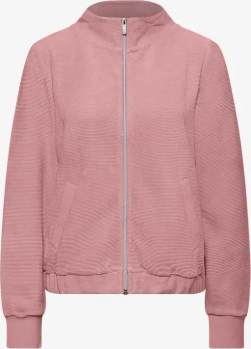 Street One Strukturjacke mit Zipper Jacke powder pink (Damen)