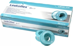 BSN medical Leuflex wasserdicht transparent, 2.5cm x 5m, 12 Stück