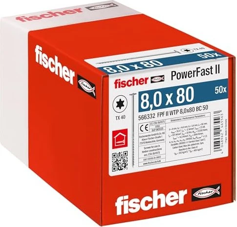 fischer PowerFast FPF II WT BC Spanplattenschraube