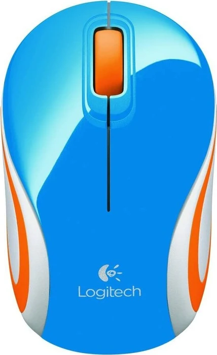 Logitech M187 Wireless Mini Mouse Blue, USB