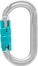 Edelrid Oval Power 2500 Triple Schraubkarabiner silber