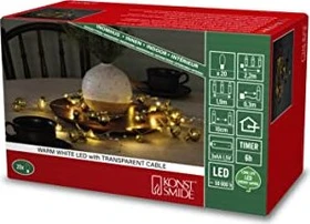 Konstsmide Kugeln Lichterkette LED 20x warmweiß