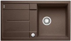 Blanco Metra 5 S-F Becken reversibel mit Ablauffernbedienung cafe