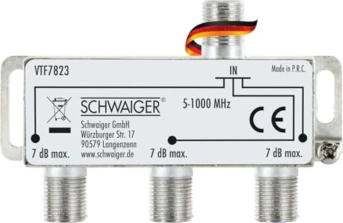 Schwaiger 3-fach Verteiler 7dB