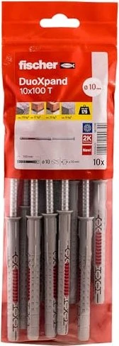 fischer DuoXpand 10x100 T B (10) Schrauben/Dübel-Sortiment, 10 Stück