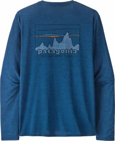 Patagonia Capilene Cool Daily Graphic Funktionsshirt langarm '73 skyline: clement blue x-dye (Herren)