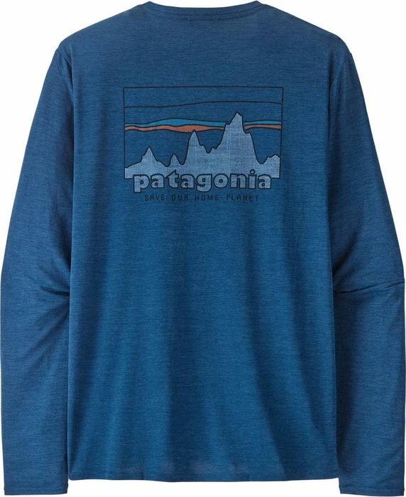 Patagonia Capilene Cool Daily Graphic Funktionsshirt langarm '73 skyline: clement blue x-dye (Herren)