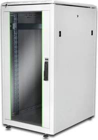 Digitus Professional Unique Serie Serverschrank 22HE, Sicherheitsglastür, IP2X, grau, 800mm tief