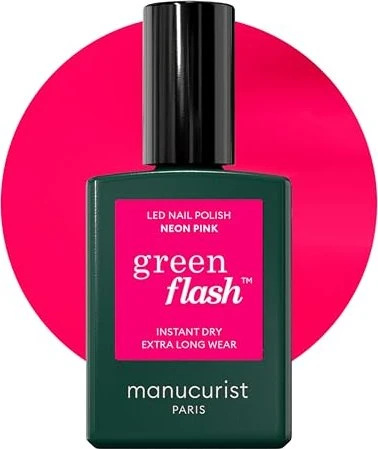 Manucurist Green Flash Gel Nagellack neon pink, 15ml