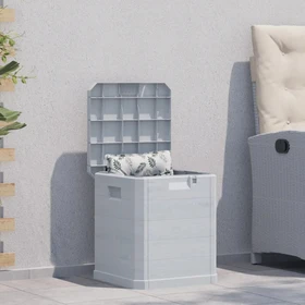 vidaXL Gartenbox 90l hellgrau