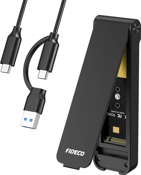 Fideco NVME SSD Enclosure Case, USB-C 3.1