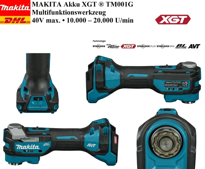 Makita TM001GZ Akku-Multifunktionswerkzeug solo