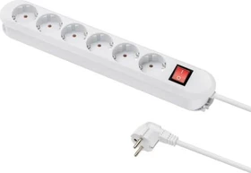 Bachmann Smart mit Schalter, 6-fach, 5m, weiß