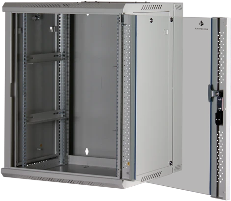 Rockstable 19" Wandschrank 12HE, Sicherheitsglastür, IP2X, weiß, 600mm tief