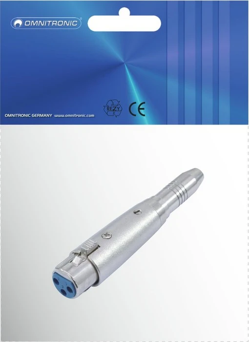 Omnitronic Adapter XLR(F)/Klinke(F) stereo