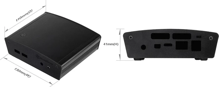 SilverStone Petit PT15B-H1D1, schwarz