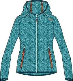 CMP Knit-Tech Meliert Fleece Jacke acqua/campari (Junior)
