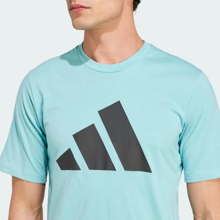 adidas Train Essentials Feelready Logo Funktionsshirt kurzarm mint ton/black (Herren)