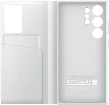 Samsung Smart View Wallet Case für Galaxy S24 Ultra weiß