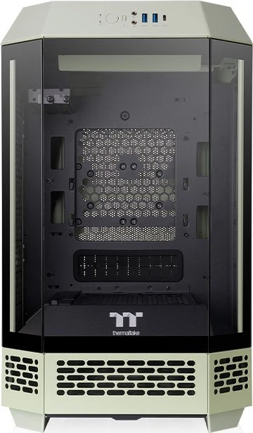 Thermaltake The Tower 250 Matcha Green, grün, Glasfenster, Mini-ITX