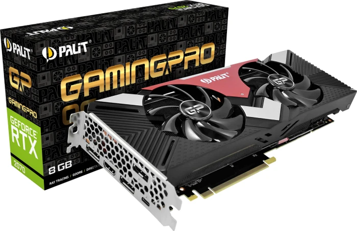 Palit GeForce RTX 2070 GamingPro OC, 8GB GDDR6, HDMI, USB-C, 3x DP