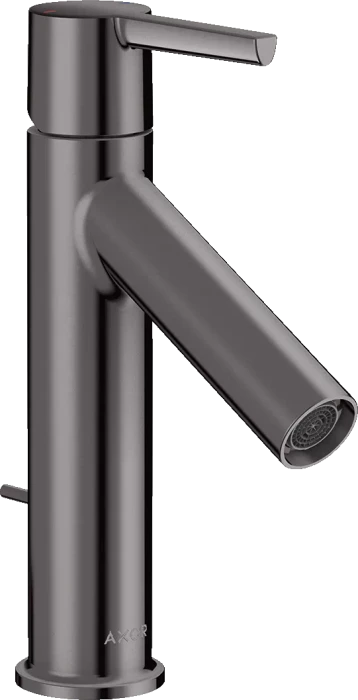 Hansgrohe Axor Starck Einhebel-Waschtischmischer 100 mit Hebelgriff und Zugstangen-Ablaufgarnitur polished black chrome