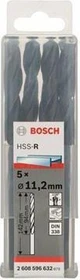 Bosch Professional HSS-R Spiralbohrer, 11.2x94x142mm, 5 Stück