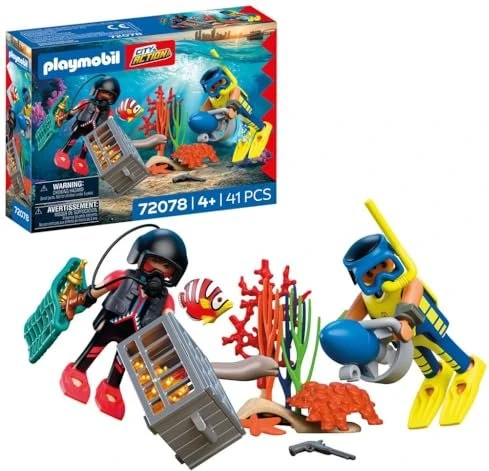 playmobil City Action Polizeitaucher mit Schatz