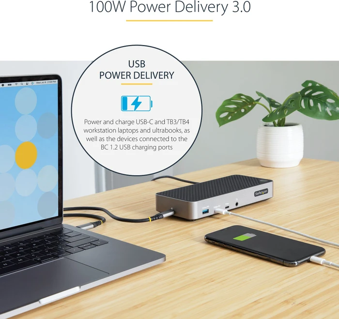 StarTech Triple Monitor Docking Station, USB-C 3.1 [Buchse]