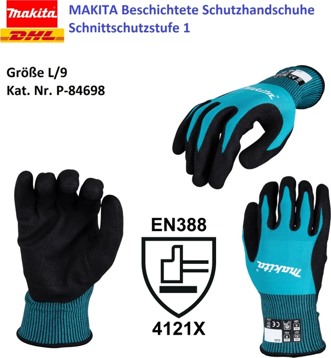 Makita Cut Level 1 Arbeitshandschuhe
