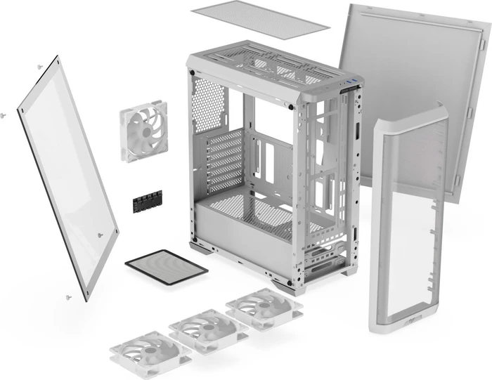 Endorfy SilentiumPC Ventum VT4V Evo TG ARGB White, Glasfenster