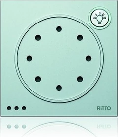 Ritto Portier Modul Türsprechmodul mit Lichttaste, silber