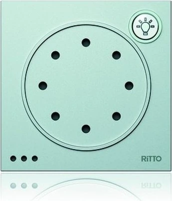 Ritto Portier Modul Türsprechmodul mit Lichttaste, silber