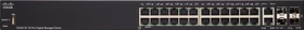 Cisco SG350 Rackmount Gigabit Managed Switch, 24x RJ-45, 2x SFP, 2x RJ-45/SFP (SG350-28-K9)