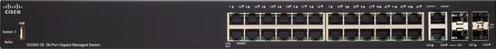 Cisco SG350 Rackmount Gigabit Managed Switch, 24x RJ-45, 2x SFP, 2x RJ-45/SFP