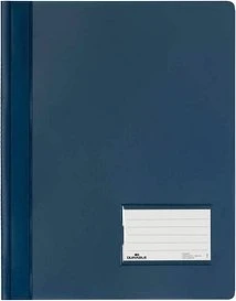 Durable Duralux Transluzent Schnellhefter, A4, dunkelblau/transparent, 10er-Pack
