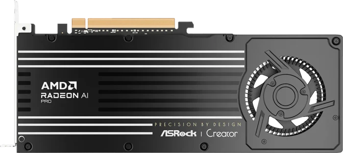 ASRock Radeon AI PRO R9700 Creator 32GB, R9700 CT 32G, 32GB GDDR6, 4x DP