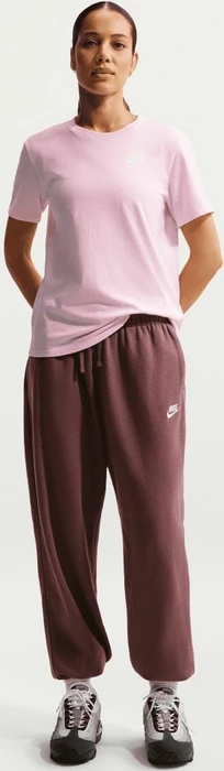 Nike Sportswear Club Essentials T-Shirt kurzarm pink foam/white (Damen)