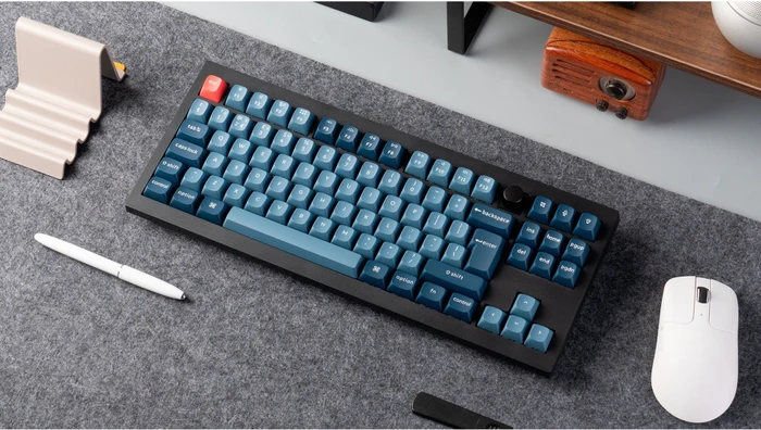 Keychron V3 Max, Carbon Black, 80% TKL, LEDs RGB, hot-swap, Gateron Jupiter BANANA, USB/Bluetooth, DE