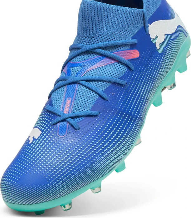 Puma Future 7 Match MG bluemazing/puma white/electric peppermint (Herren)
