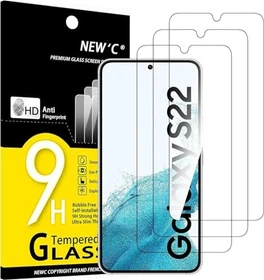 NEW'C Panzerglas für Samsung Galaxy S22, 3er-Pack