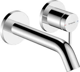 Hansgrohe Tecturis S Einhebel-Waschtischmischer Unterputz für Wandmontage EcoSmart+ mit Auslauf 16.5cm chrom