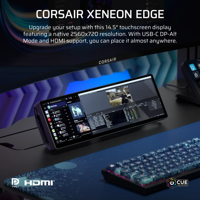 Corsair Xeneon Edge, schwarz, 14.5"