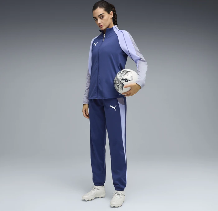 Puma individualRISE Trainingsanzug blue jewel/puma white/intense lavender (Damen)