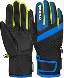 Reusch Duke R-Tex XT Skihandschuhe black/brilliant blue/safety yellow (Junior)